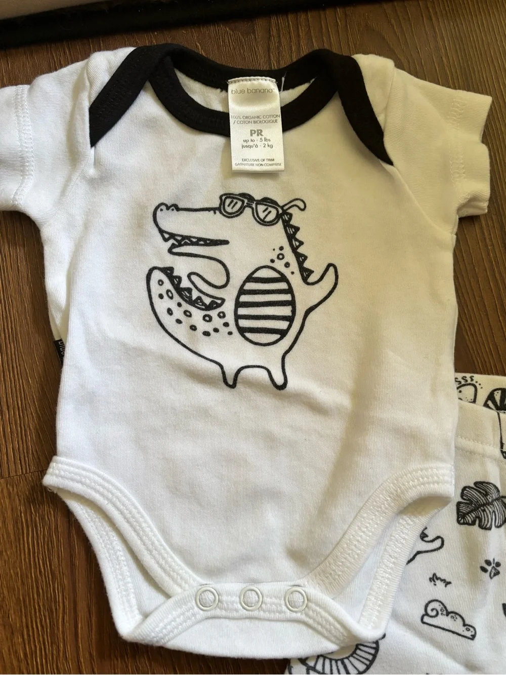 🎉 (Preemie) Blue Banana Alligator + Safari Animals 2PC Set